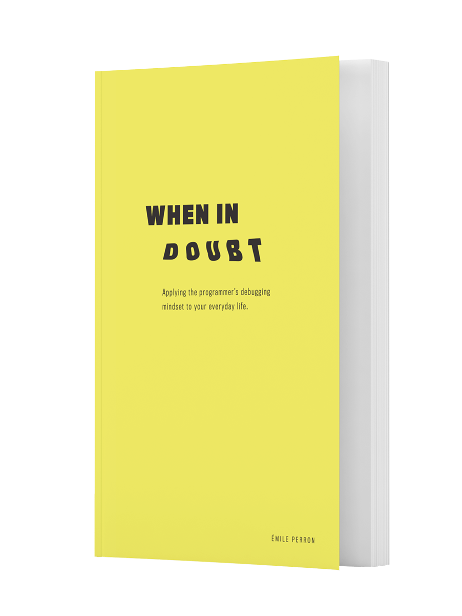 When in Doubt paperback book mockup